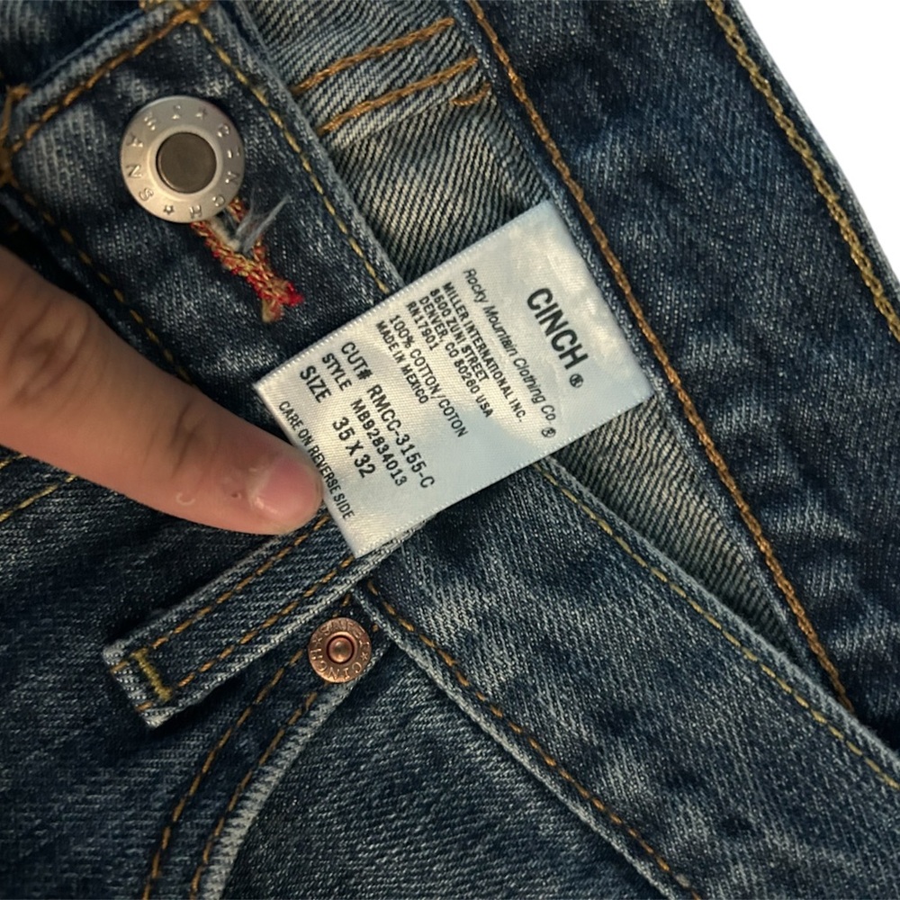 Cinch Blue Relaxed Fit Jeans with Classic Indigo Wash